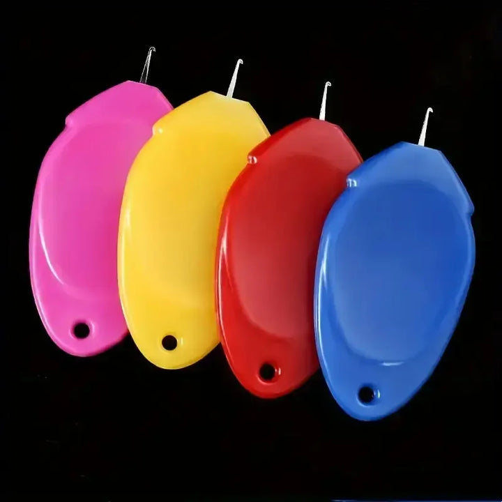 Colorful Plastic Thumb Needle Threader DIY Cross Stitch Tool: 5 Pc-Magnifique Hearts-Acorns &amp; Twigs