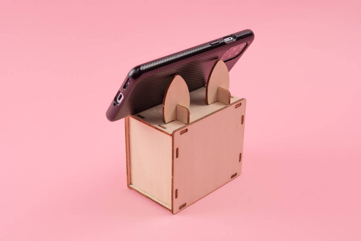 Combination Lock Box and Phone Holder DIY Kit, STEM Toy-Wooden Toy-Kitsville-Acorns &amp; Twigs
