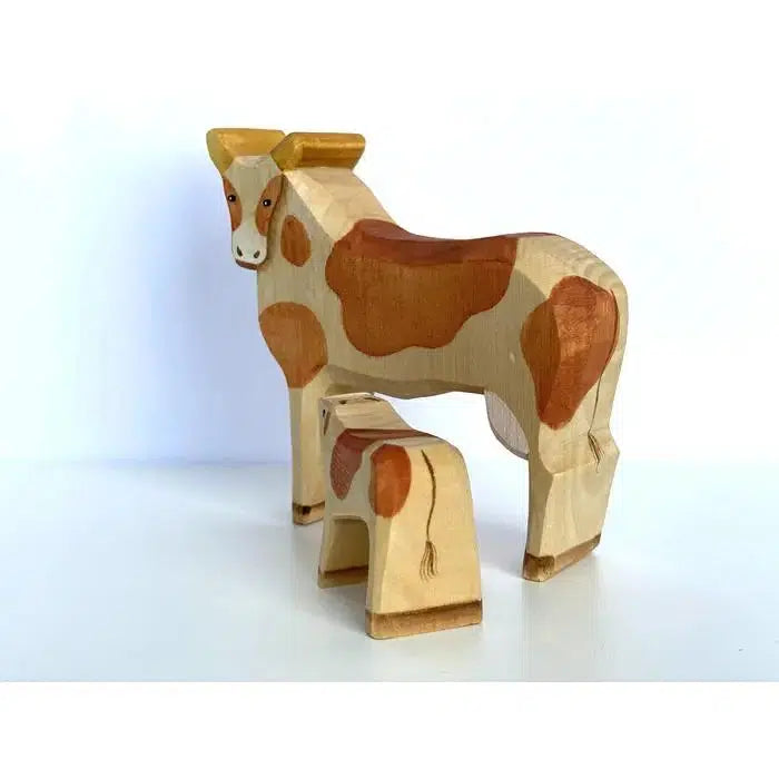 Cow With Baby Cow-Small World Play-PoppyBabyCo-Acorns & Twigs