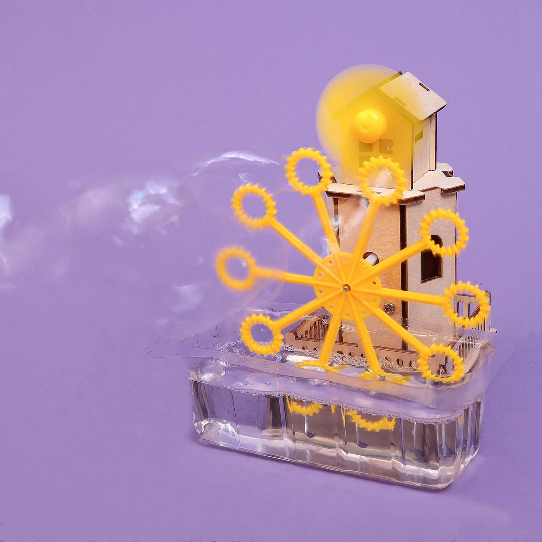 DIY Bubble Machine Kit – Educational STEM Toy for Kids-Wooden Toy-Kitsville-Acorns &amp; Twigs
