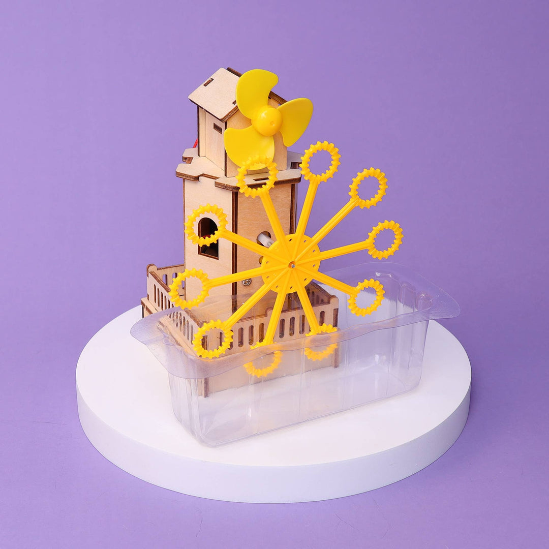 DIY Bubble Machine Kit – Educational STEM Toy for Kids-Wooden Toy-Kitsville-Acorns &amp; Twigs