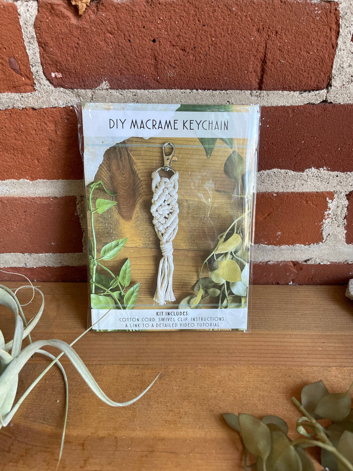 DIY Macrame Keychain Craft Kit: Assorted-Macrame-Tangled Up In Hue-Acorns &amp; Twigs