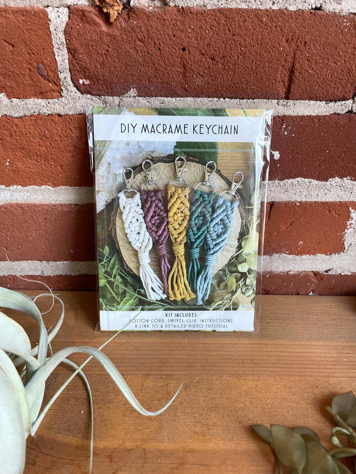 DIY Macrame Keychain Craft Kit: Assorted-Macrame-Tangled Up In Hue-Acorns &amp; Twigs