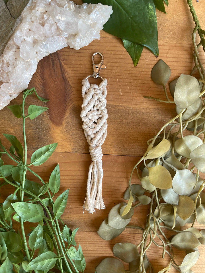 DIY Macrame Keychain Craft Kit: Assorted-Macrame-Tangled Up In Hue-Acorns &amp; Twigs