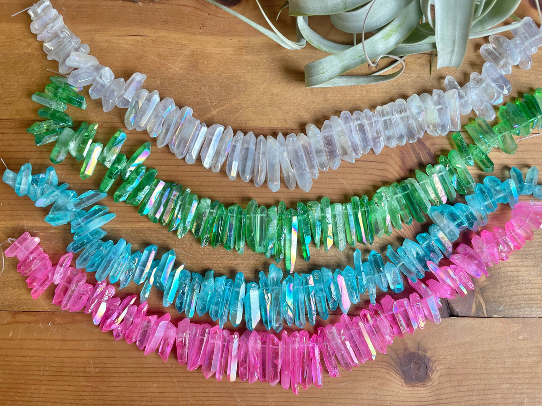 DIY Macrame Layered Crystal Wall Hanging Kit: Blue Crystal-Macrame-Tangled Up In Hue-Acorns &amp; Twigs