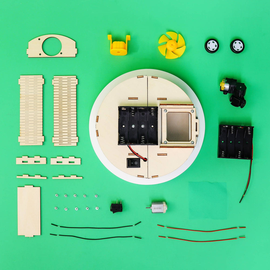 DIY Robot Vacuum Kit – STEM Educational Toy-Wooden Toy-Kitsville-Acorns &amp; Twigs