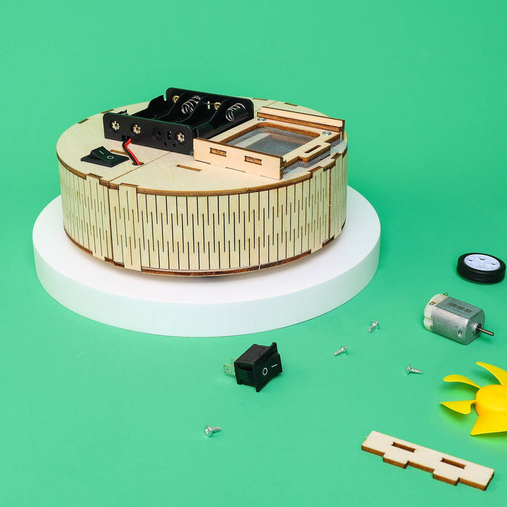 DIY Robot Vacuum Kit – STEM Educational Toy-Wooden Toy-Kitsville-Acorns &amp; Twigs