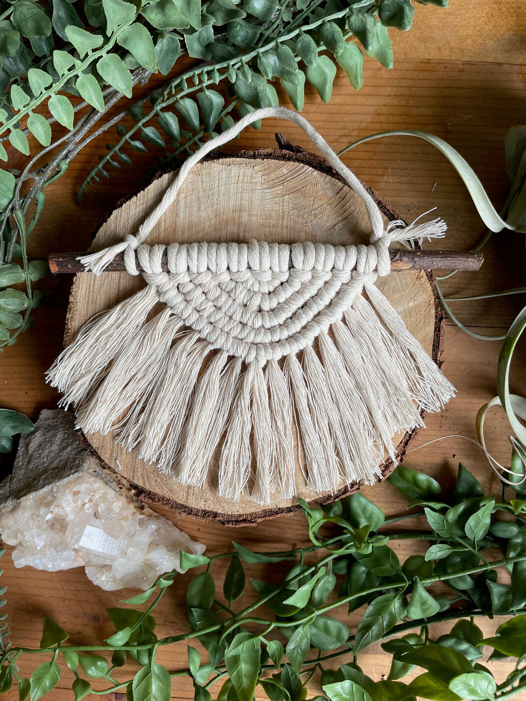 DIY Sunburst Mini Macrame Wall Hanging Kit-Macrame-Tangled Up In Hue-Acorns &amp; Twigs