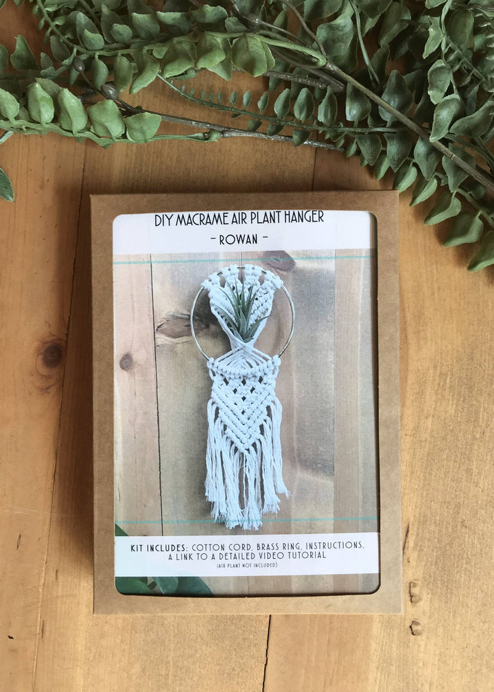 DIY macrame kit - Rowan Air Plant Hanger 5"-Macrame-Tangled Up In Hue-Acorns &amp; Twigs
