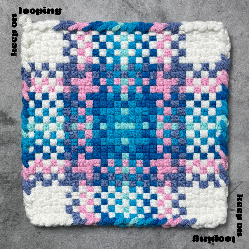 Deep Turquoise Cotton Loops (10" Size)-Potholder weaving-Keep On Looping-Acorns & Twigs