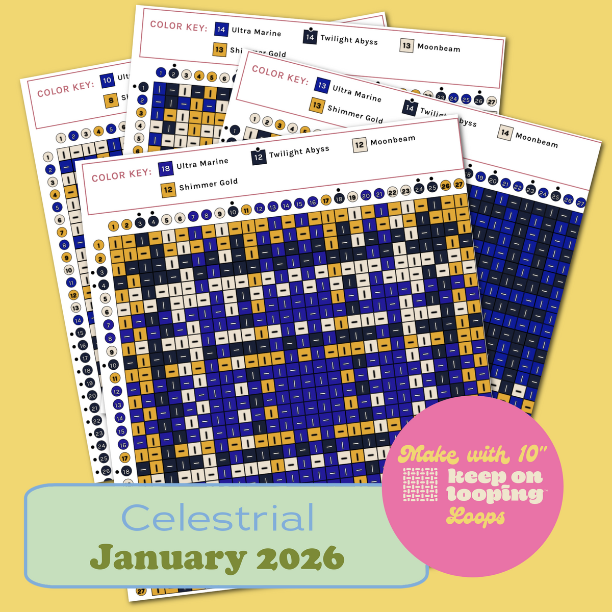 Digital KOL Patterns - Jan 2026 - Celestial-Past KOL Boxes-Keep On Looping-Acorns & Twigs