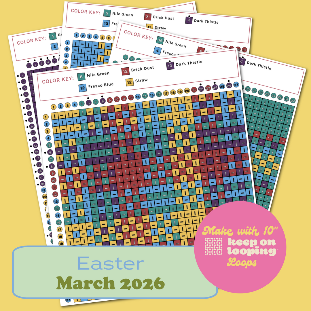 Digital KOL Patterns - Mar 2026 - Easter-Past KOL Boxes-Keep On Looping-Acorns &amp; Twigs