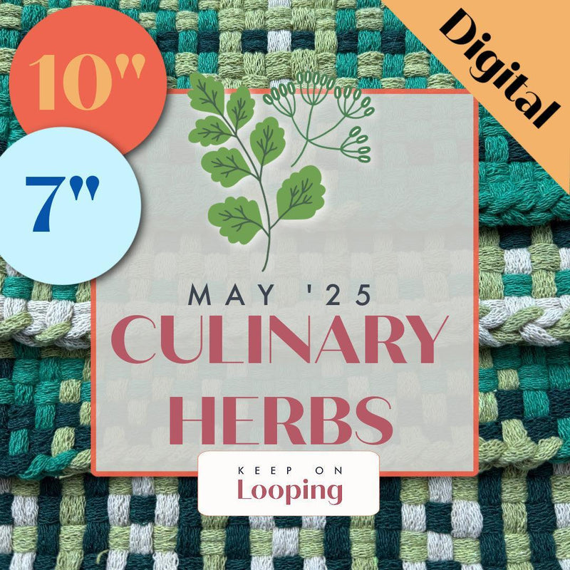 Digital KOL Patterns - May 2025 - Culinary Herbs-Past KOL Boxes-Keep On Looping-Acorns & Twigs