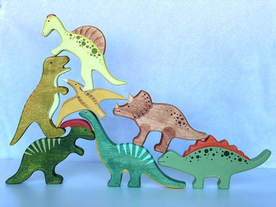 Dinosaur Figures-Small World Play-PoppyBabyCo-Acorns & Twigs