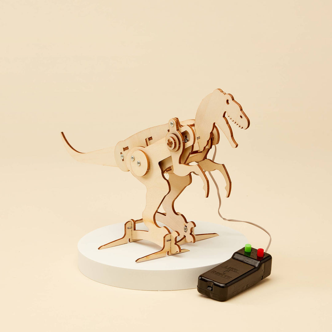 Dinosaur Robot DIY Kit - T-Rex, STEM Toy, Craft Kit-Wooden Toy-Kitsville-Acorns &amp; Twigs