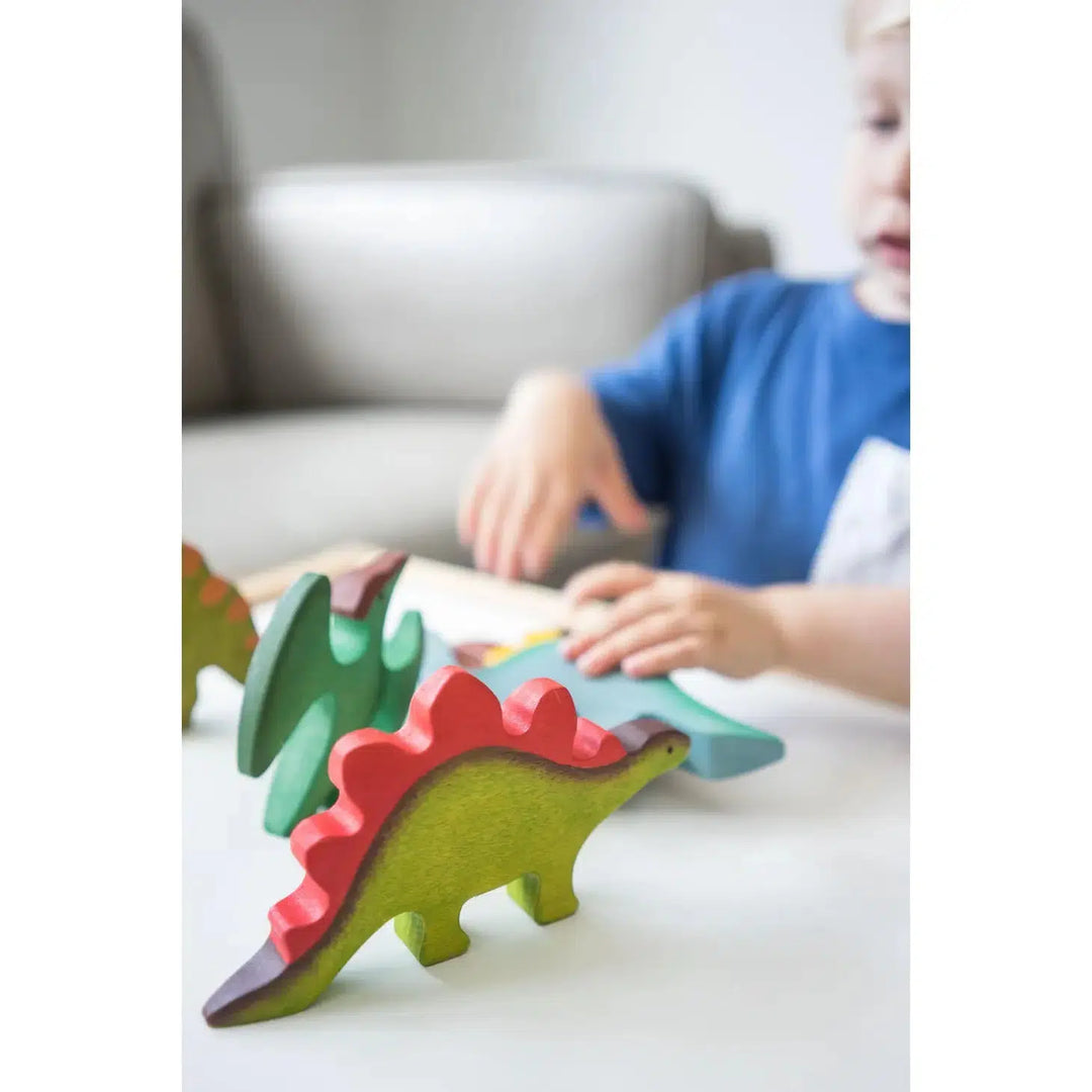 Dinosaur, set of 6-Small World Play-PoppyBabyCo-Acorns &amp; Twigs