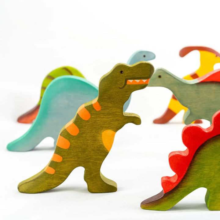 Dinosaur, set of 6-Small World Play-PoppyBabyCo-Acorns &amp; Twigs