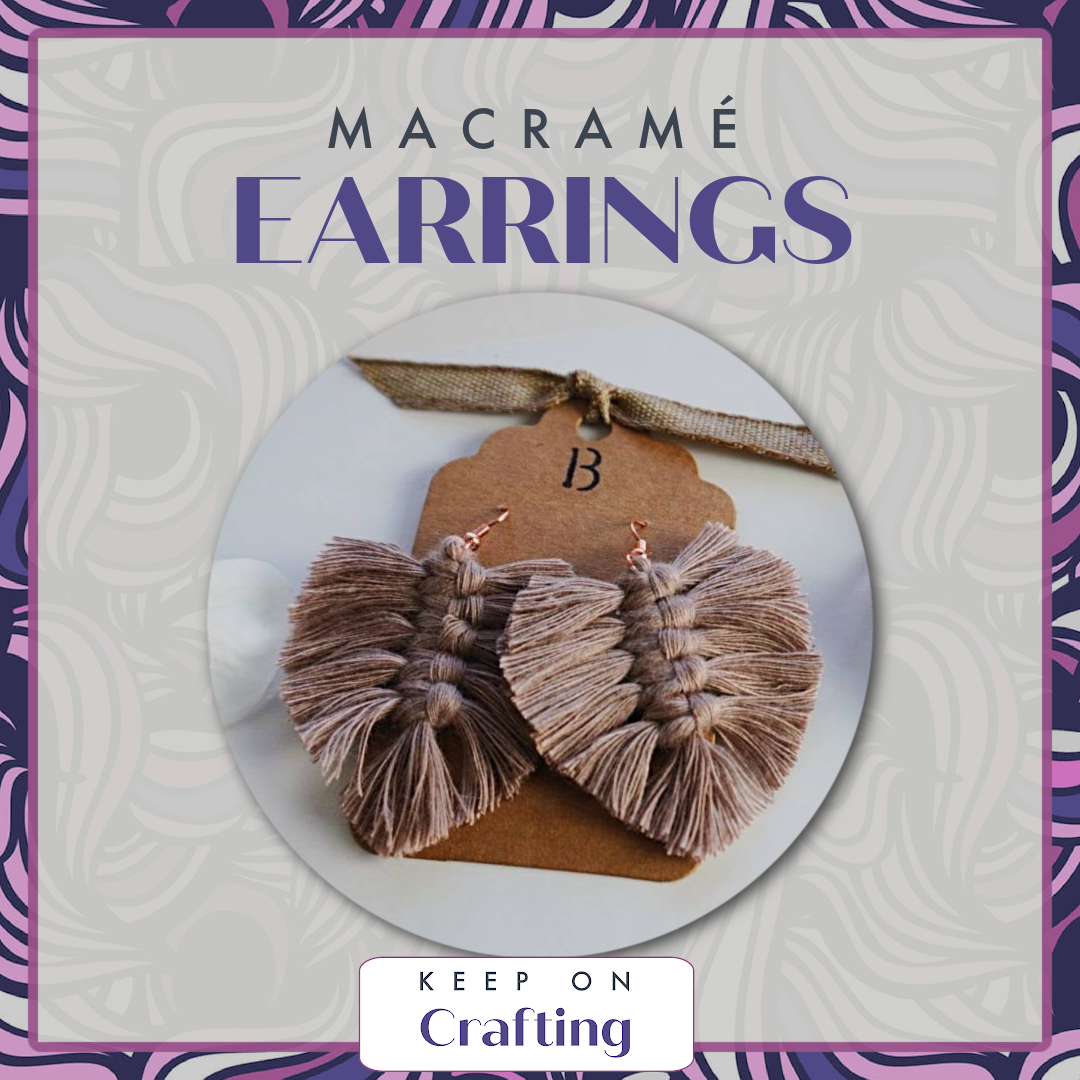Earrings Macramé Class-KOC-Keep On Crafting-Acorns & Twigs