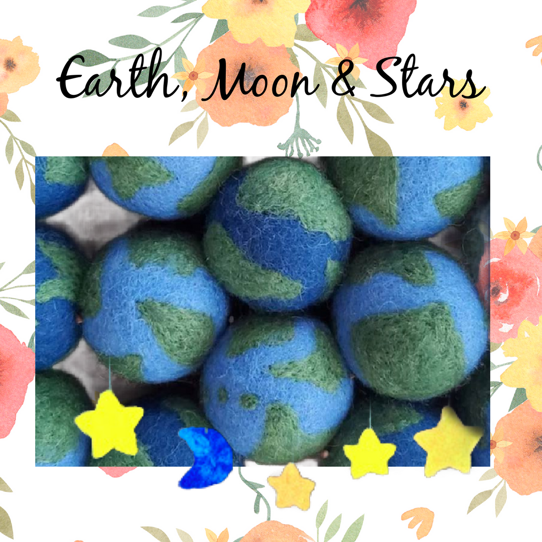 Earth Moon and Stars Supply Kit KOC-Needle Felting March 2024-KOC-Acorns &amp; Twigs-Acorns &amp; Twigs