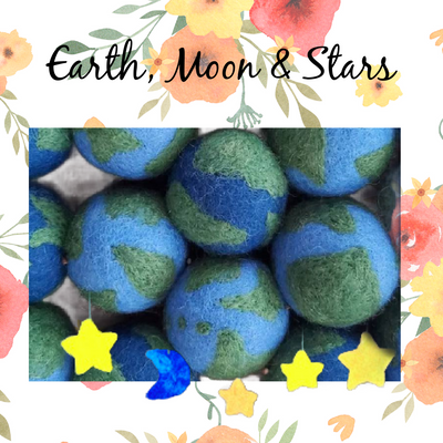 Earth Moon and Stars Supply Kit KOC-Needle Felting March 2024-KOC-Acorns & Twigs-Acorns & Twigs
