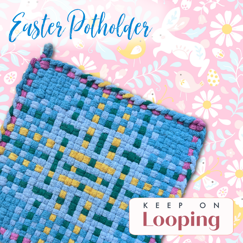 Easter Potholder Kit (10")-Potholder weaving-Keep On Looping-Acorns & Twigs