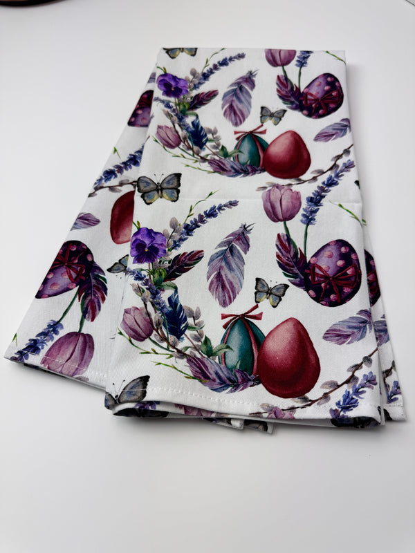 Easter Tea Towel-Potholder weaving-Keep On Looping-Acorns & Twigs