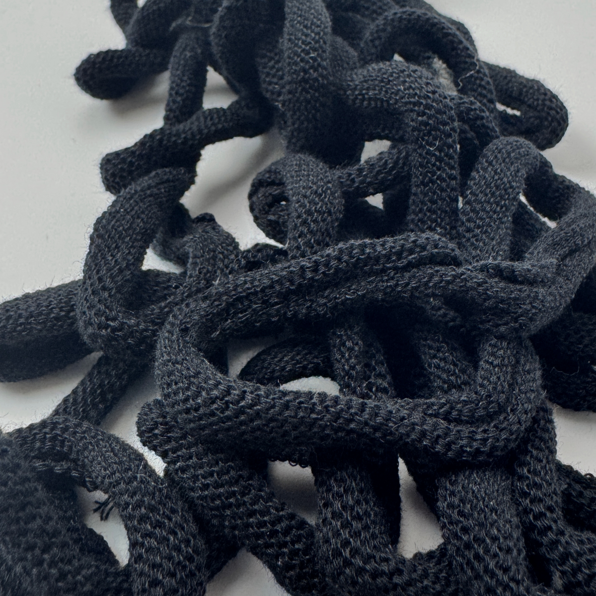 Ebony Black Cotton Loops (10" Size)-Potholder weaving-Keep On Looping-Acorns & Twigs