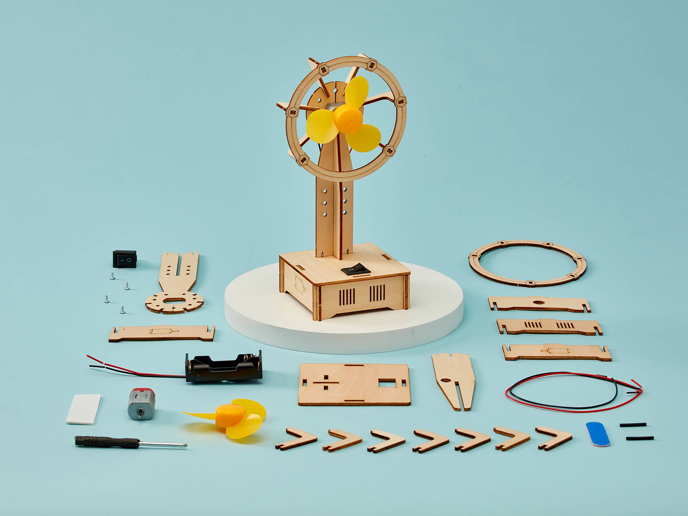 Electric Fan DIY Kit - STEM Toy for Kid, Craft Kit – Acorns & Twigs