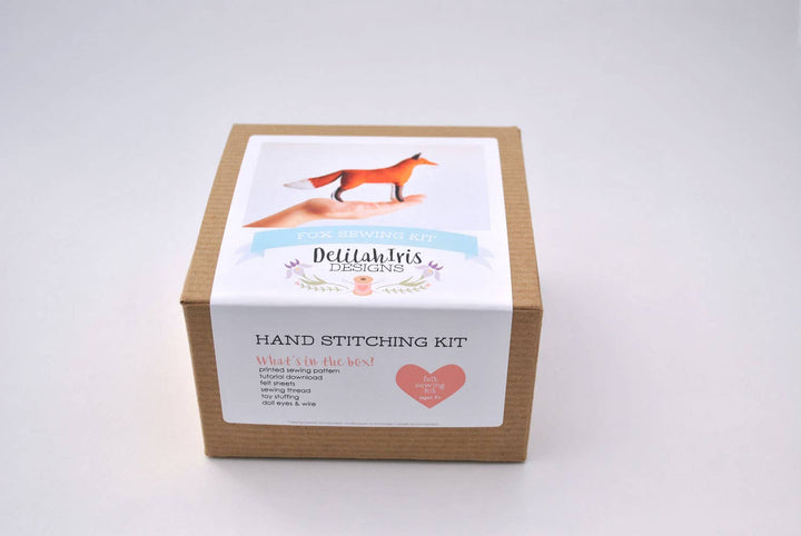 Felt Fox Stuffed Animal DIY Craft Sewing Kit-Felt Craft-DelilahIris Designs-Acorns &amp; Twigs