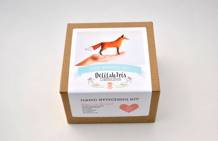 Felt Fox Stuffed Animal DIY Craft Sewing Kit-Felt Craft-DelilahIris Designs-Acorns &amp; Twigs
