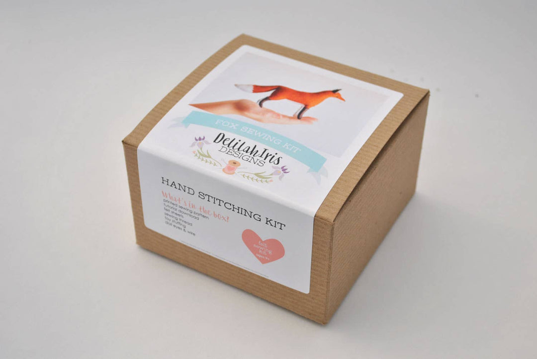 Felt Fox Stuffed Animal DIY Craft Sewing Kit-Felt Craft-DelilahIris Designs-Acorns &amp; Twigs