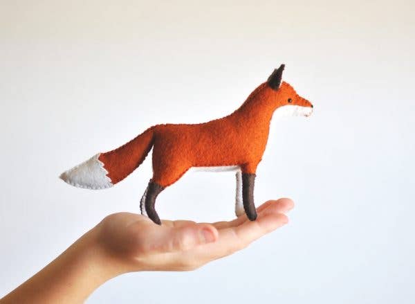 Felt Fox Stuffed Animal DIY Craft Sewing Kit-Felt Craft-DelilahIris Designs-Acorns &amp; Twigs