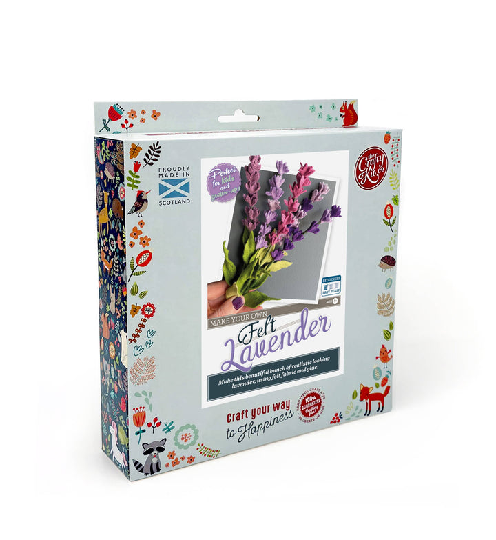 Felt Lavender Flower Craft Kit-Felt Craft-The Crafty Kit Company-Acorns &amp; Twigs