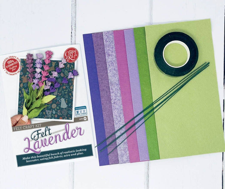 Felt Lavender Flower Craft Kit-Felt Craft-The Crafty Kit Company-Acorns &amp; Twigs