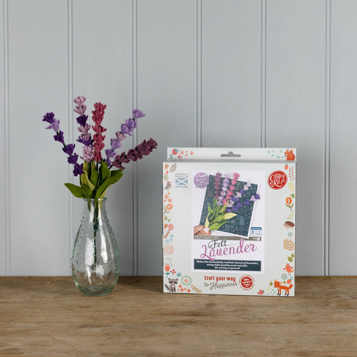 Felt Lavender Flower Craft Kit-Felt Craft-The Crafty Kit Company-Acorns &amp; Twigs