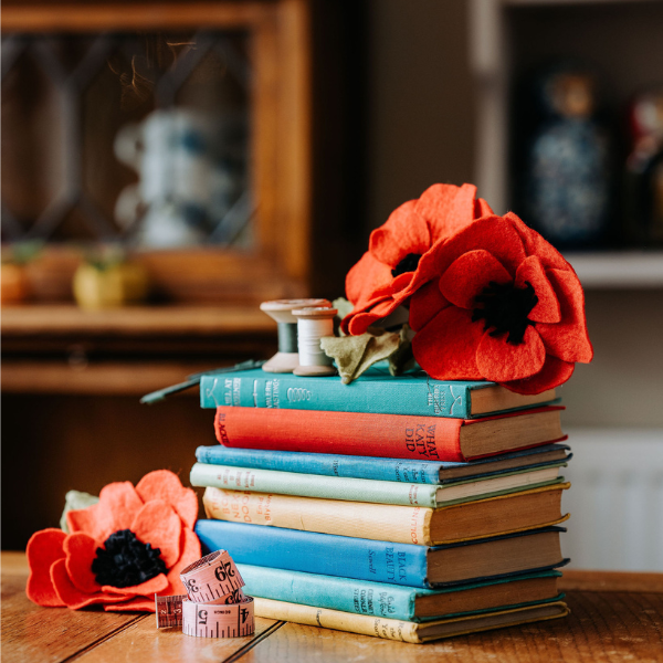 Felt Poppy Flower Craft Kit-Felt Craft-The Crafty Kit Company-Acorns &amp; Twigs
