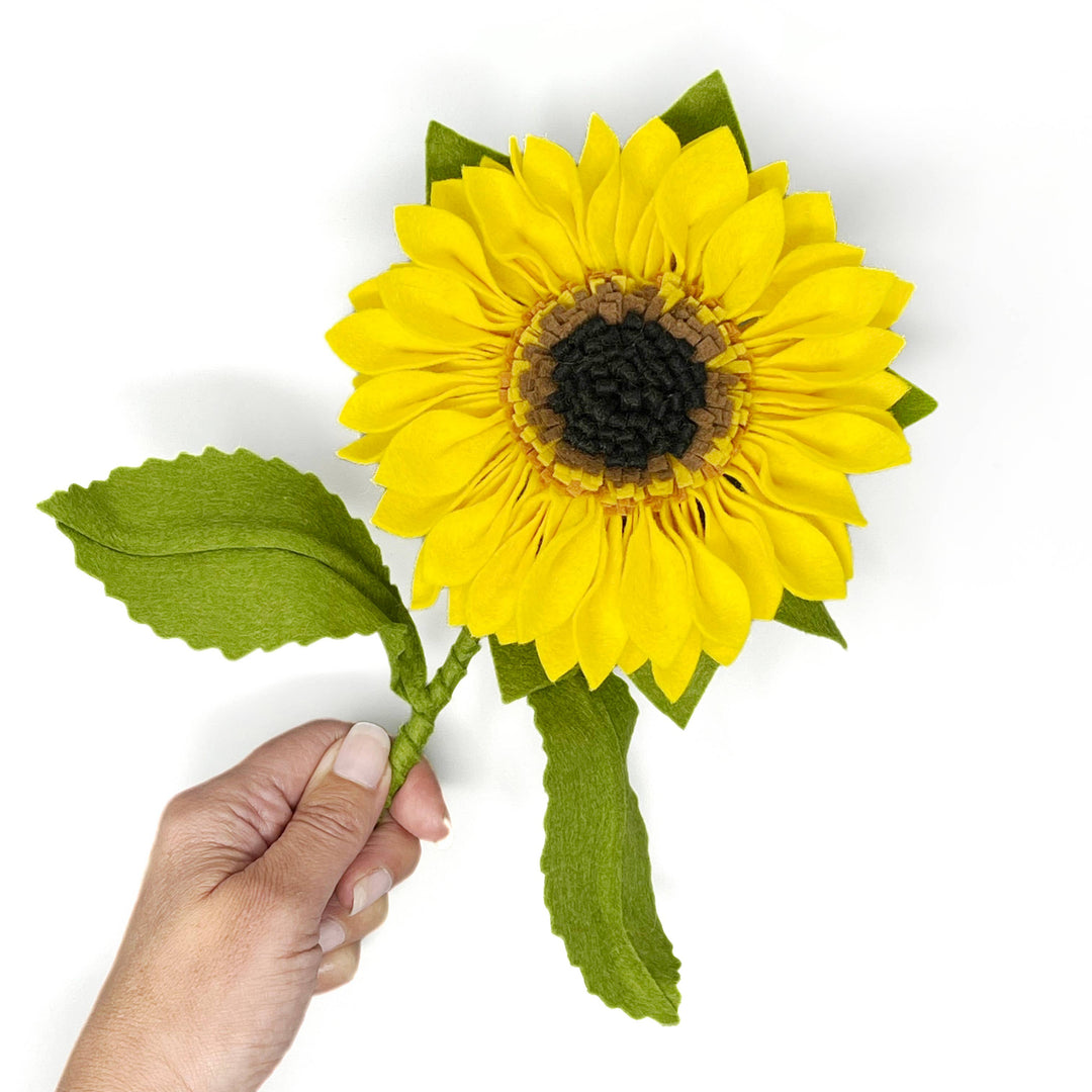 Felt Sunflower Flower Craft Kit-Felt Craft-The Crafty Kit Company-Acorns &amp; Twigs