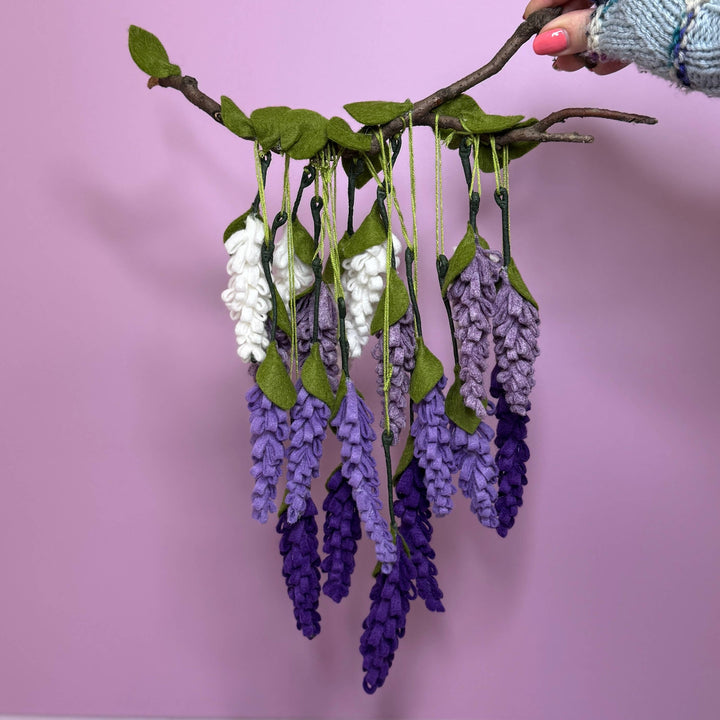 Felt Wisteria Flower Craft Kit-Felt Craft-The Crafty Kit Company-Acorns &amp; Twigs