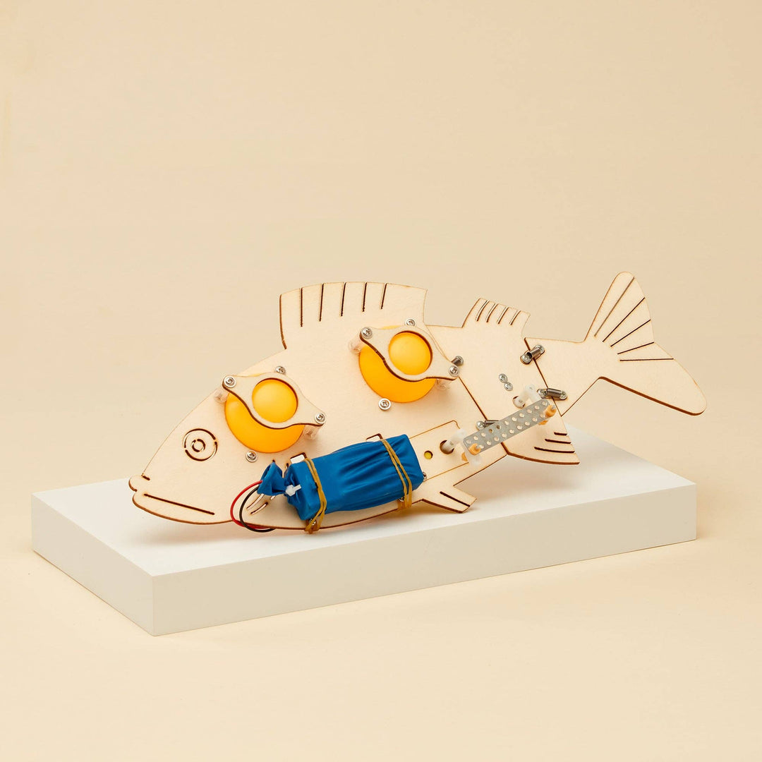 Fish Robot DIY Kit, Educational STEM Toy for Kids, Craft Kit-Wooden Toy-Kitsville-Acorns &amp; Twigs