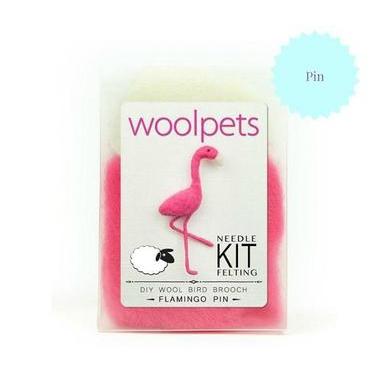 Flamingo Needle Felting Kit - PIN-Needle Felting-WoolPets-Acorns &amp; Twigs