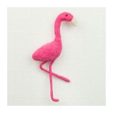 Flamingo Needle Felting Kit - PIN-Needle Felting-WoolPets-Acorns &amp; Twigs