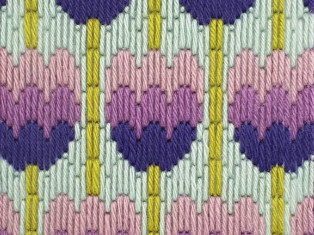 Floral Bargello Kits, Tulips Wall Hanging, Easy Tapestry Kit-Bargello-Oh Sew Bootiful-Acorns &amp; Twigs