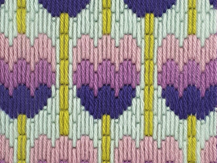 Floral Bargello Kits, Tulips Wall Hanging, Easy Tapestry Kit-Bargello-Oh Sew Bootiful-Acorns &amp; Twigs