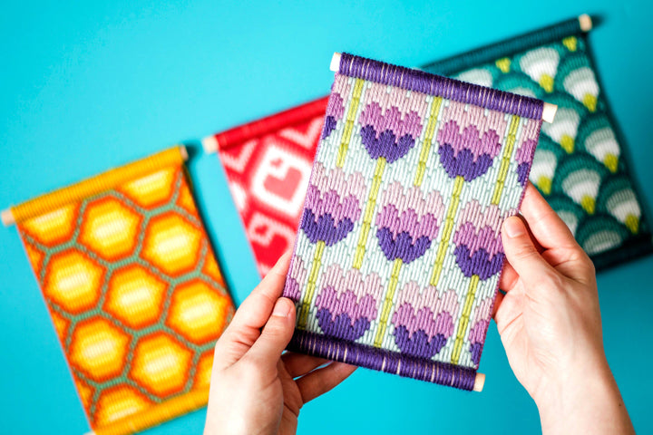 Floral Bargello Kits, Tulips Wall Hanging, Easy Tapestry Kit-Bargello-Oh Sew Bootiful-Acorns &amp; Twigs