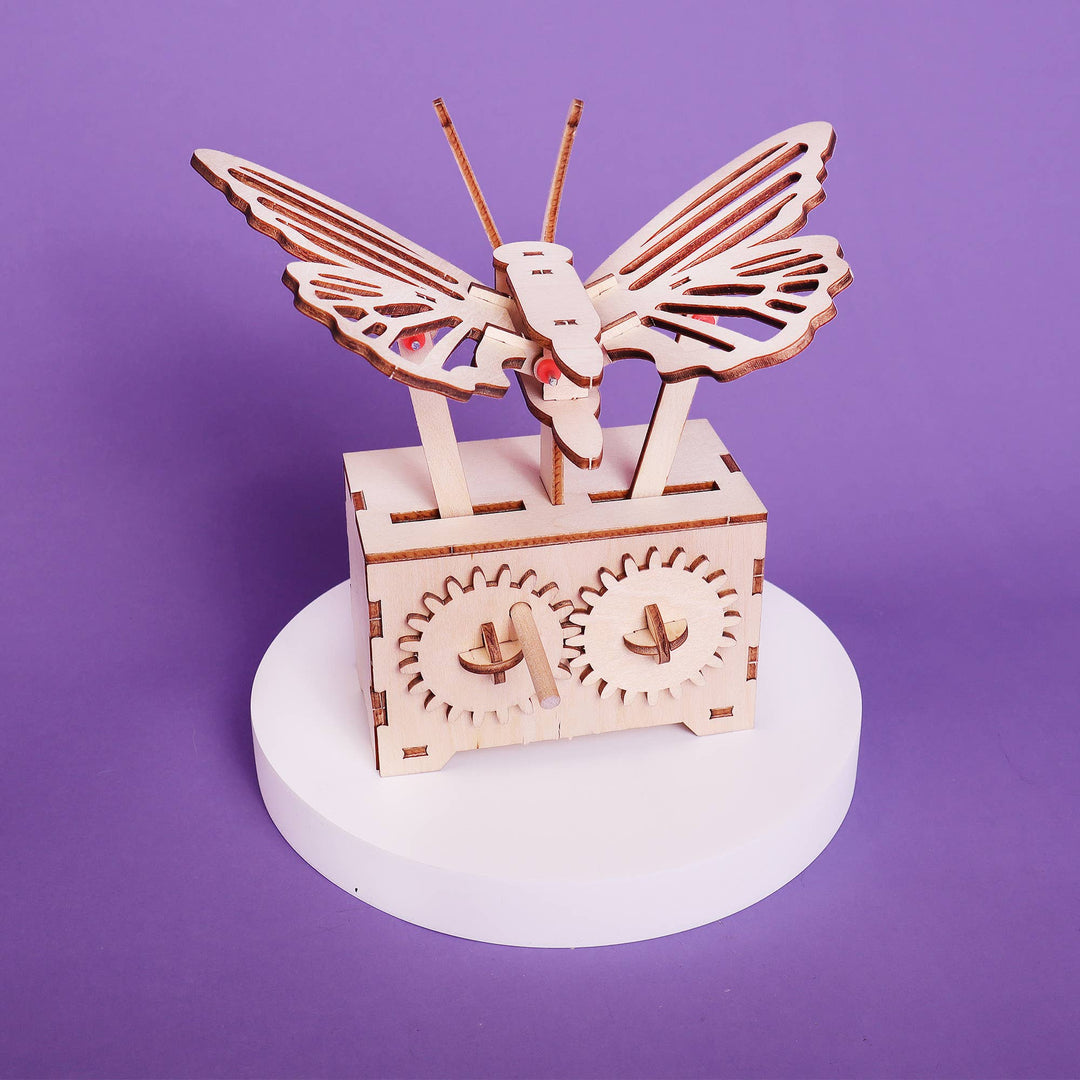 Fluttering Butterfly DIY Kit, Educational STEM Toy for Kids-Wooden Toy-Kitsville-Acorns &amp; Twigs