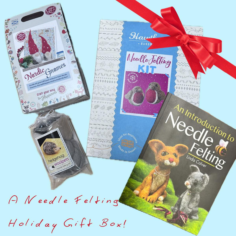 For Needle Felting Friends: Needle Felting Holiday Gift Box-Gift Boxes-Acorns & Twigs-Acorns & Twigs