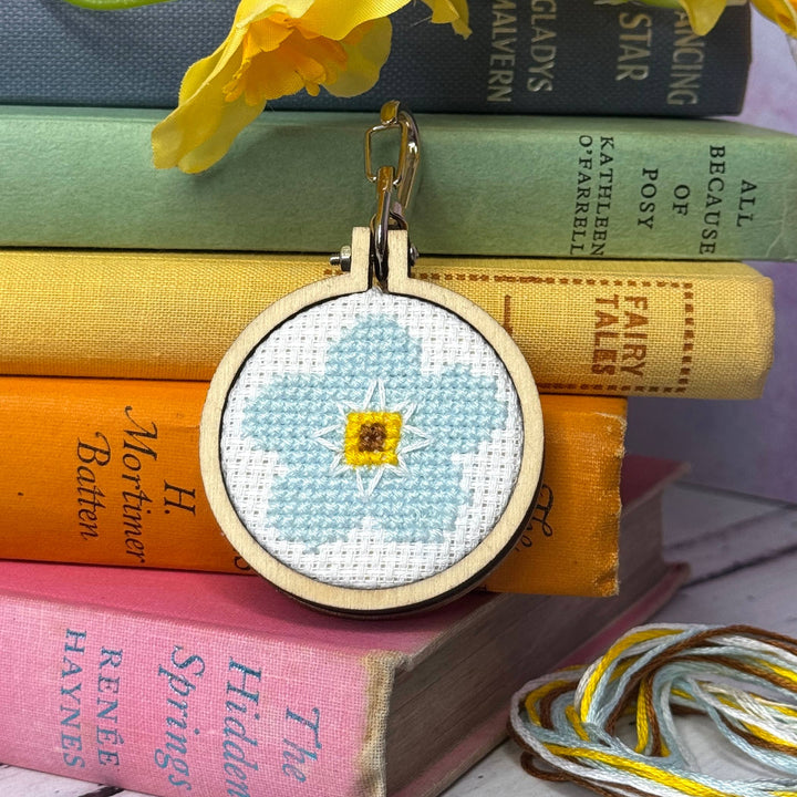 Forget-Me-Not! Mini Matchbox Cross Stitch Kit-Cross Stitch-The Crafty Kit Company-Acorns &amp; Twigs
