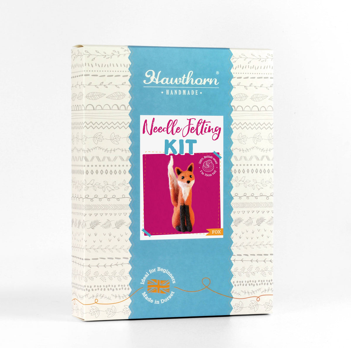 Fox Needle Felting Kit | Beginner Craft Kit-Hawthorn Handmade (US Duties Paid)-Acorns & Twigs