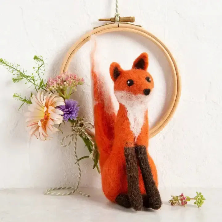 Fox Needle Felting Kit | Beginner Craft Kit-Hawthorn Handmade (US Duties Paid)-Acorns &amp; Twigs