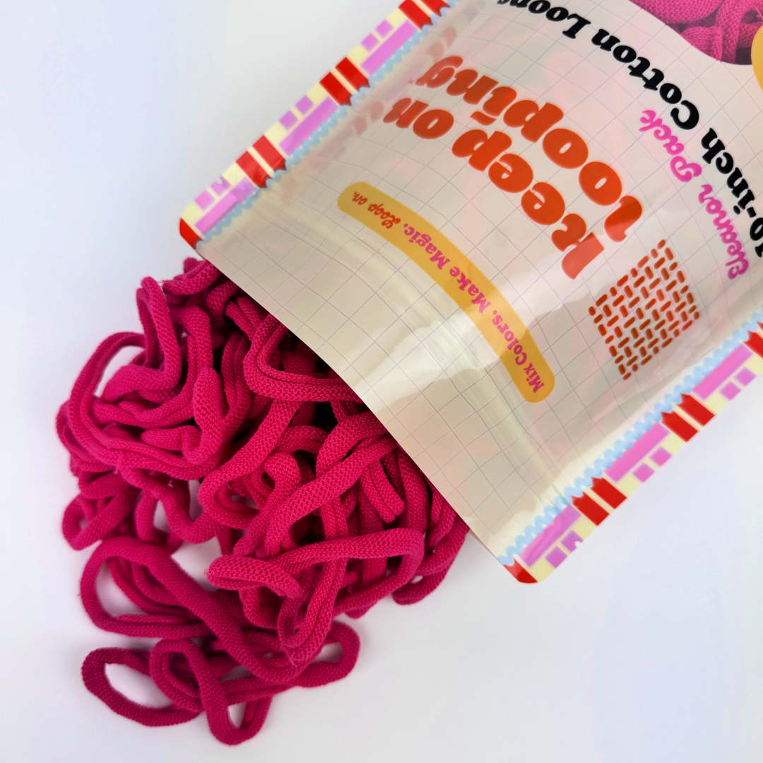 Fuchsia Pink Cotton Loops
